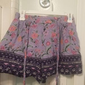 Floral Print Shorts